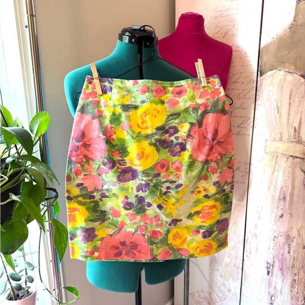 Vibrant Floral Women's Pencil Skirt